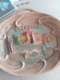 Vintage Oklahoma Souvenir wall plate