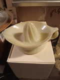 Vintage Sunkist Glass Citrus Reamer White Milk Glass